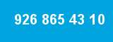 926 865 43 10 926 865 43 10